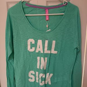 NWT Cotton On Body Call In Sick Sleep Tee Juniors XL